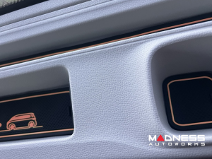 Volkswagen ID. Buzz Interior Upgade Kit - Non Slip Rubber Liner Kit - Orange